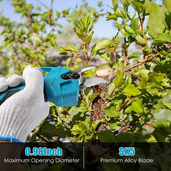 2-In-1 Electric Pruning Shear With Extension Pole 21V 4.0Ah Batteries Powered Cordless Pruner Reach 13FT High 0.98in Cutting Diameter For Tree Trimming