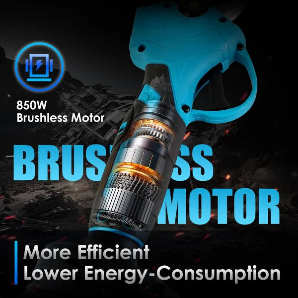 2-In-1 Electric Pruning Shear With Extension Pole 21V 4.0Ah Batteries Powered Cordless Pruner Reach 13FT High 0.98in Cutting Diameter For Tree Trimming